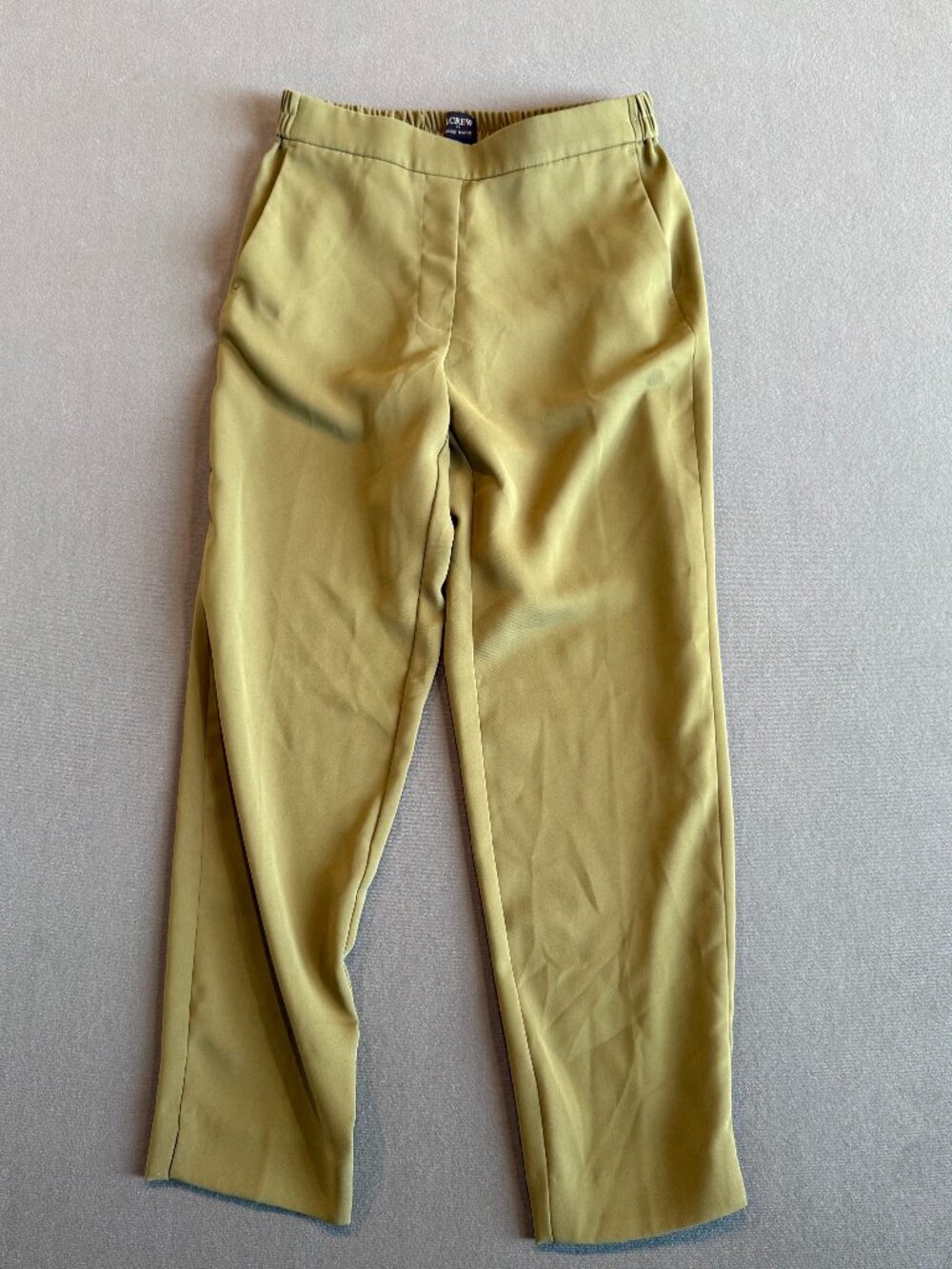 J.Crew Jamie Pant Women’s Size 4 Olive Green Pull On Tapered Ankle Pants